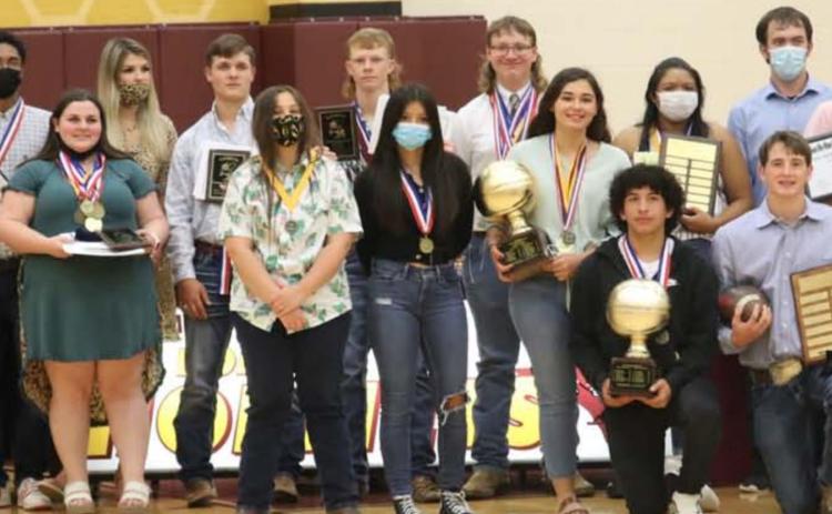 Honorees at a recent Lometa Independent School District