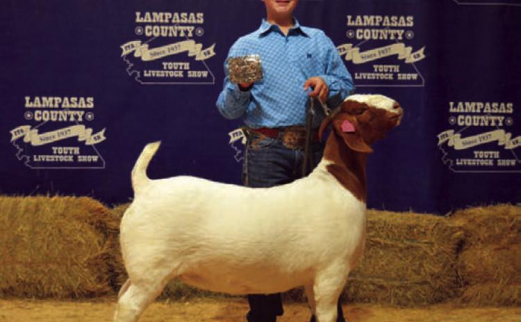 Wyatt Tucker took home Intermediate Showmanship honors in the breeding goat division. ERICK MITCHELL | DISPATCH RECORD