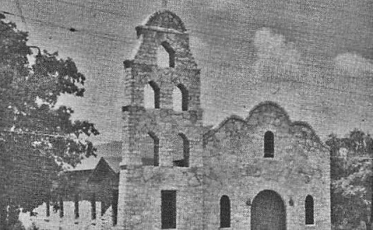St. Christopher’s Catholic Church had yet to receive a bell when this photo was made. court esy photo | catholic diocese of Austin