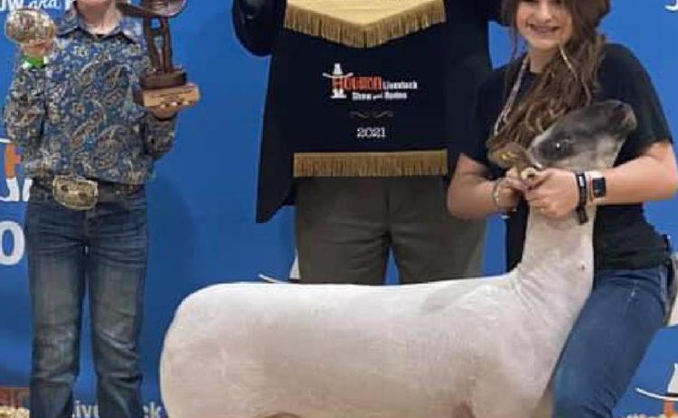 Sheep places at Houston Livestock Show