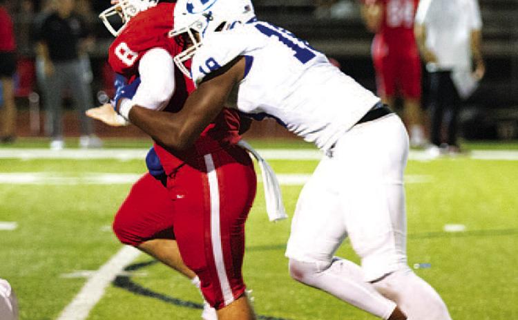 Trenton Hobbs was named as a third-team defensive lineman for the Texas Sports Writer’s Association All-State team. FILE PHOTO