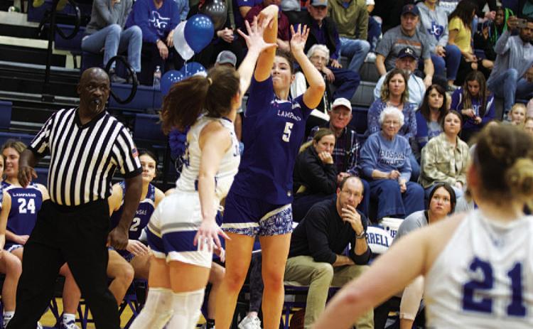 Brooke White scored a team-high 18 points for the Lady Badgers in their win over Burnet. HUNTER KING | DISPATCH RECORD
