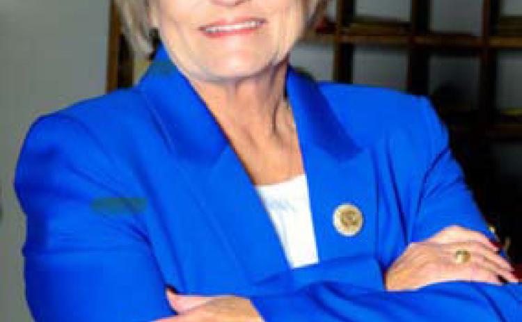 After nearly two terms as Lampasas district clerk, Edith Harrison is running for county judge. COURTESY PHOTO