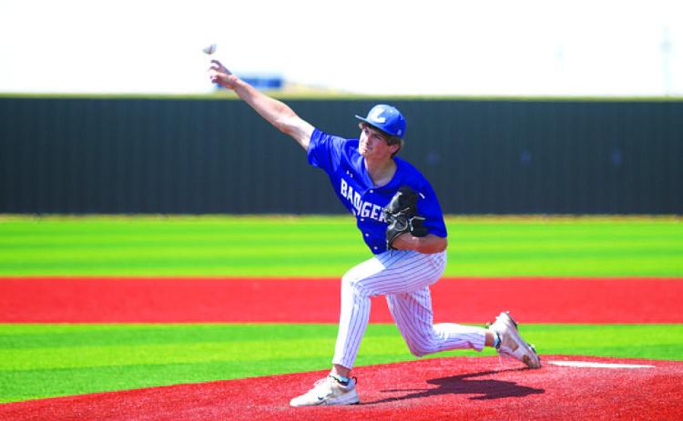 HUNTER KING | DISPATCH RECORD Calum Mitchell pitched well in relief twice against China Spring last weekend.